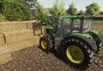 John Deere 6R Medium Frame version 1.1 for Farming Simulator 2019 (v1.6.0.0)