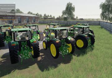 John Deere 6R Series version 1.0 for Farming Simulator 2019 (v1.5.1.0)
