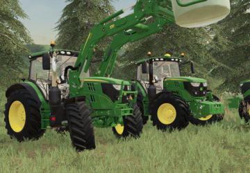 John Deere 6R Series version 1.0.0.0 for Farming Simulator 2019 (v1.5.х)