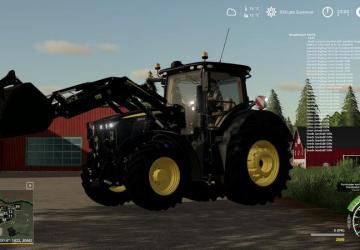 John Deere 7R version 1.0.0.0 for Farming Simulator 2019 (v1.4х)