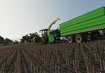 John Deere 8000 Container Carrier version 1.0.2.5 for Farming Simulator 2019
