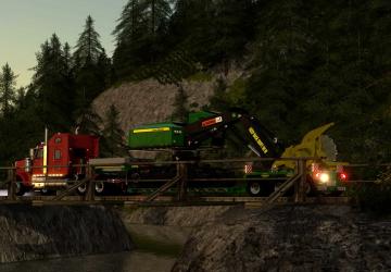 John Deere 959M Feller Buncher version 1.0.1.0 for Farming Simulator 2019 (v1.4х)