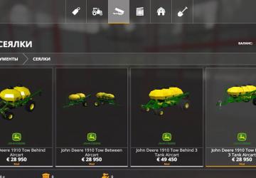 John Deere Air Seeder version 1.0.0.0 for Farming Simulator 2019 (v1.4х)
