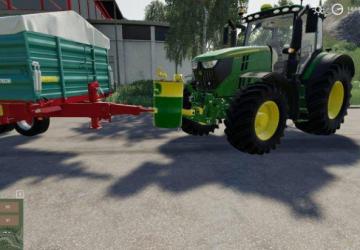John Deere Barrel Weight 750 KG version 1.0 for Farming Simulator 2019
