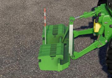 John Deere Double Weight version 1.0 for Farming Simulator 2019 (v1.1.0.0)