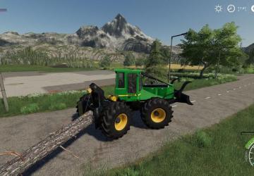 John Deere GIII Skidder version 1.0.1.6 for Farming Simulator 2019 (v1.4х)
