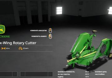 John deere HX 15 and RHINO 4155 version 1.0.0.0 for Farming Simulator 2019 (v1.4х)