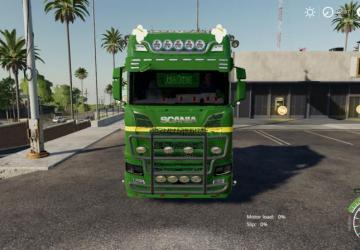 John Deere Scania version 1.0 for Farming Simulator 2019 (v1.5.1.0)
