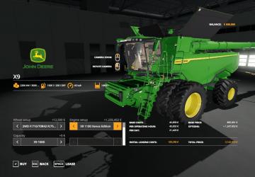 JohnDeere X9 2021 US Remodel version 1.0.0.0 for Farming Simulator 2019 (v1.7.x)