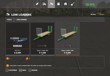 JOSKIN WAGO LOADER PACK version 0.1 for Farming Simulator 2019 (v1.3.0.1)