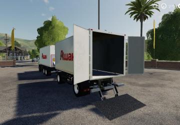 Kamaz45143 6012 Ashan and NEFAZ-8560-02 Trailer v1.0 for Farming Simulator 2019 (v1.5.1.0)