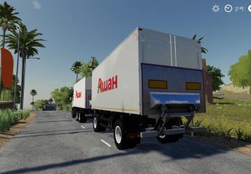 Kamaz45143 6012 Ashan and NEFAZ-8560-02 Trailer v1.0 for Farming Simulator 2019 (v1.5.1.0)
