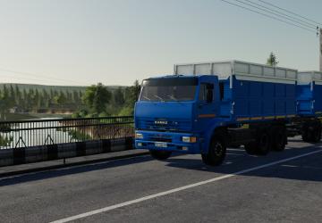 KamAZ 45143 and NefAZ 8560 Farmer Conversion v0.1.0.0 for Farming Simulator 2019 (v1.7.1.0)