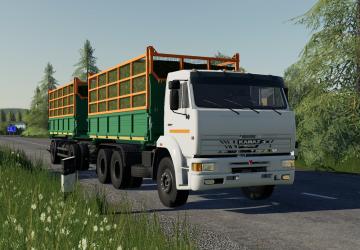 KamAZ 45143 and NefAZ 8560 Farmer Conversion v0.1.0.0 for Farming Simulator 2019 (v1.7.1.0)