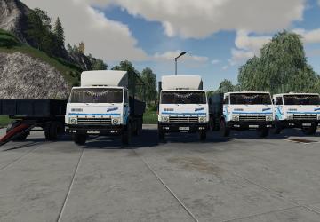 KamAZ-5320 and NefAZ-8560 version 1.2 for Farming Simulator 2019 (v1.5.х)