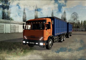 Kamaz 53215Z3 + Nefaz version 1.2 for Farming Simulator 2019 (v1.6)