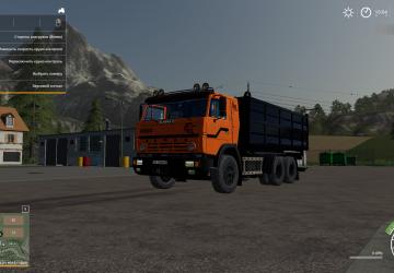 Kamaz 54102 Flatbed version 1.1.1 for Farming Simulator 2019 (v1.3.0.1)