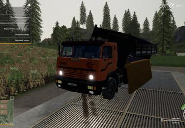 Kamaz 54102 Flatbed version 1.1.1 for Farming Simulator 2019 (v1.3.0.1)