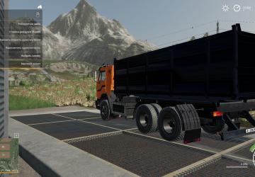 Kamaz 54102 Flatbed version 1.1.1 for Farming Simulator 2019 (v1.3.0.1)