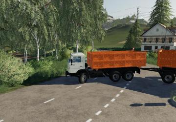 KamAZ 55102 and NefAZ 8560 version 1.2 for Farming Simulator 2019 (v1.5.x)