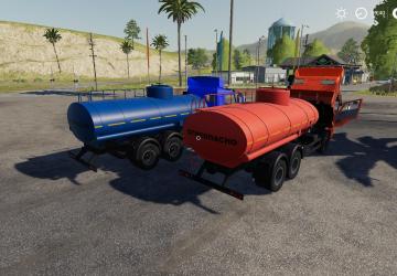 KamAZ-65115 Fuel Tanker version 2.0 for Farming Simulator 2019 (v1.6.0.0)