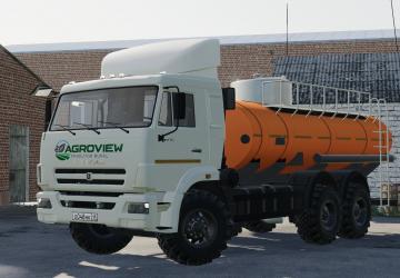 KamAZ-65115 Fuel Tanker version 2.0 for Farming Simulator 2019 (v1.7x)