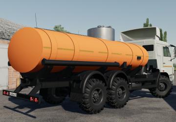 KamAZ-65115 Fuel Tanker version 2.0 for Farming Simulator 2019 (v1.7x)