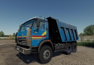 KamAZ-65115 Blue version 1.0.0.2 for Farming Simulator 2019 (v1.7.x)
