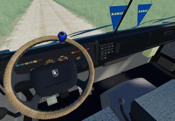 KamAZ-65115 Blue version 1.0.0.2 for Farming Simulator 2019 (v1.7.x)
