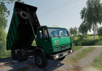 KamAZ-65115 Green version 1.0.0.2 for Farming Simulator 2019 (v1.7.x)