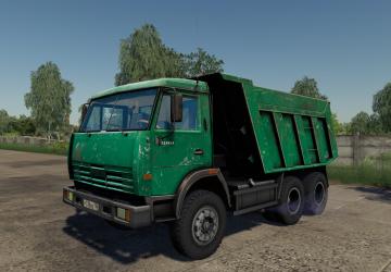 KamAZ-65115 Green version 1.0.0.2 for Farming Simulator 2019 (v1.7.x)