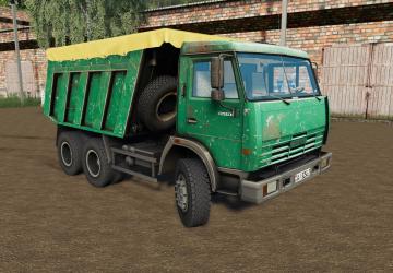 KamAZ-65115 Green Rework version 2.0.0.0 for Farming Simulator 2019 (v1.7)