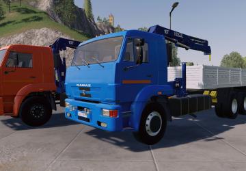 KamAZ-65117 Picker Crane version 1.0.1.0 for Farming Simulator 2019 (v1.6.x)