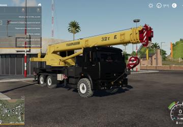 Kamaz Truck Crane (Galichanin) Fixed version 1.0 for Farming Simulator 2019 (v1.7.x)