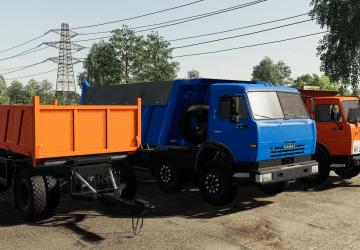 KamAZ Dump Truck version 1.0.1.0 for Farming Simulator 2019 (v1.7x)