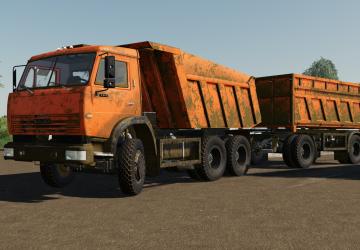 KamAZ Dump Truck Conversion version 2.0.0.0 for Farming Simulator 2019 (v1.7.1.0)