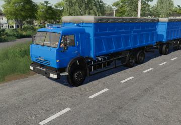 KamAZ Grain Truck version 1.0.0.1 for Farming Simulator 2019 (v1.7x)