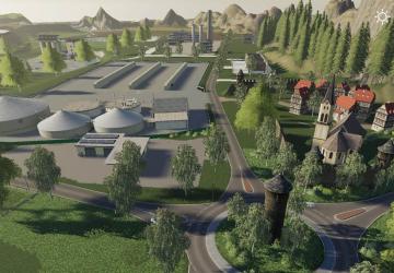 Map Burg Hausen 2k19 version 1.1.0.0 for Farming Simulator 2019 (v1.5.х)