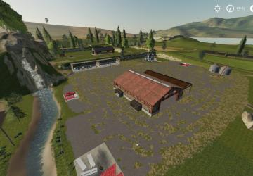 Farmer's Waterfall Map version 1.0.0.0 RU for Farming Simulator 2019 (v1.5х)