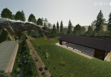 Farmer's Waterfall Map version 1.0.0.0 RU for Farming Simulator 2019 (v1.5х)