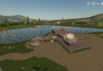 Farmer's Waterfall Map version 1.0.0.0 RU for Farming Simulator 2019 (v1.5х)