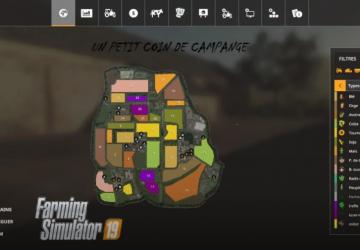 Map Un Petit Coin De Campagne version 1.0.0.0 for Farming Simulator 2019 (v1.7.x)