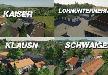 Map Upper Bavaria version 1.0.0.0 for Farming Simulator 2019 (v1.7.x)