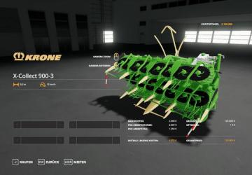 Kemper 390 Plus Crown X-Collect 900-3 version 1.0.0.0 for Farming Simulator 2019 (v1.3.х)