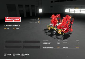 Kemper 390 Plus Crown X-Collect 900-3 version 1.0.0.0 for Farming Simulator 2019 (v1.3.х)