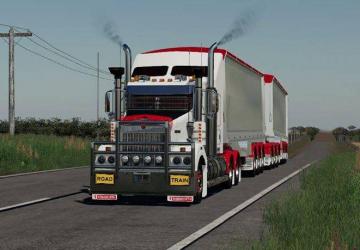 Kenworth T408 SAR version 1.0 for Farming Simulator 2019 (v1.6.0.0)