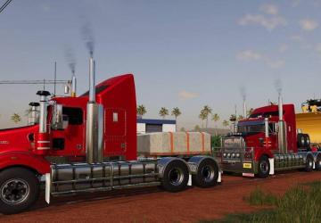 Kenworth T408 SAR version 1.0 for Farming Simulator 2019 (v1.6.0.0)