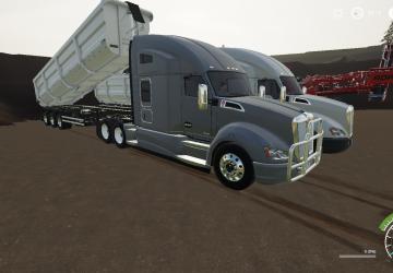 Kenworth T680 with Real Sound version 1.0.0.1 for Farming Simulator 2019 (v1.7)