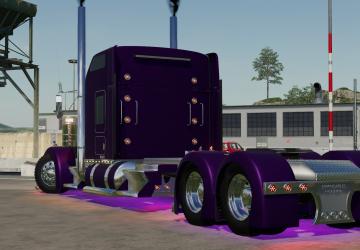 Kenworth W900 Stretched version 1.1.0.0 for Farming Simulator 2019 (v1.7.x)