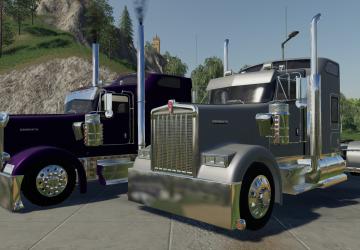 Kenworth W900 Stretched version 1.1.0.0 for Farming Simulator 2019 (v1.7.x)